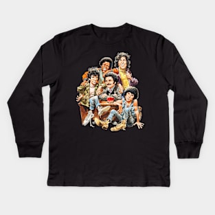 Welcome Back, Kotter and the Sweathogs Gang Kids Long Sleeve T-Shirt